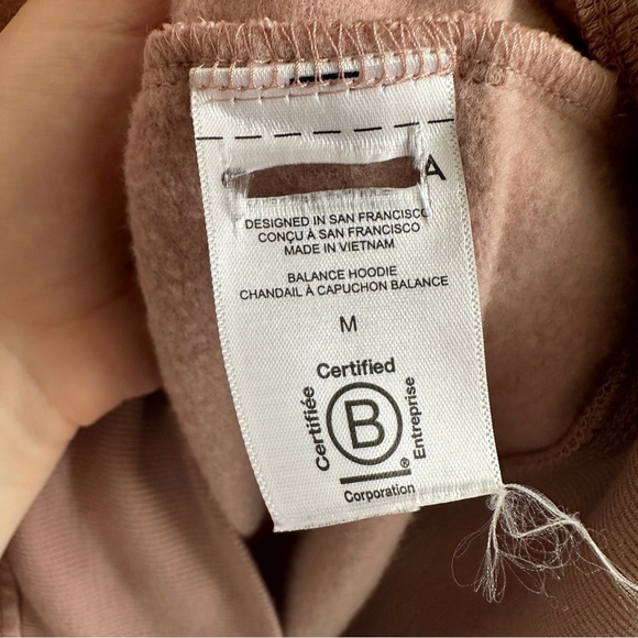 Athleta Pink Balance Hoodie with Front Pocket Medium - Picture 5 of 12